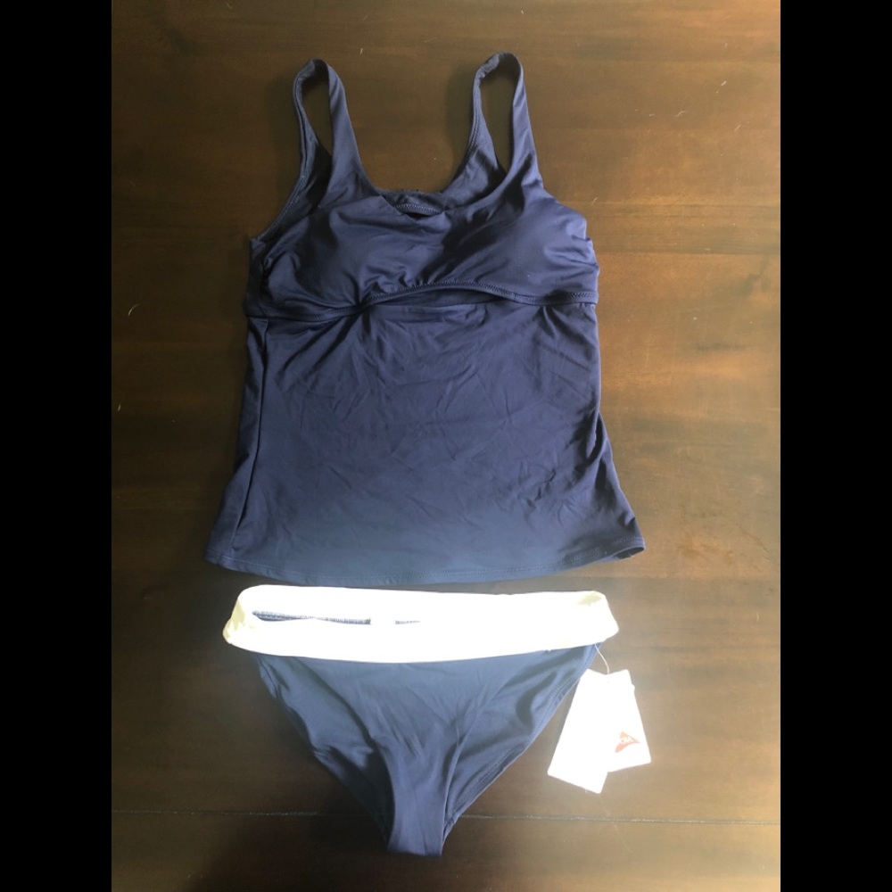 Athleta Mod Block Cutout Tankini